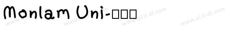 Monlam Uni字体转换
